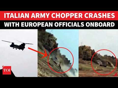 SHOCKING VISUALS: NATO Military Aircraft Carrying EU Officials Crashes In Europe | WATCH