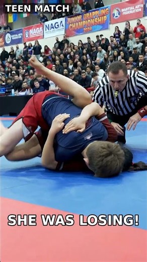 Girl vs Boy Grappling: She Gets the Tap With a Rear Naked Choke! 😱 #shorts
