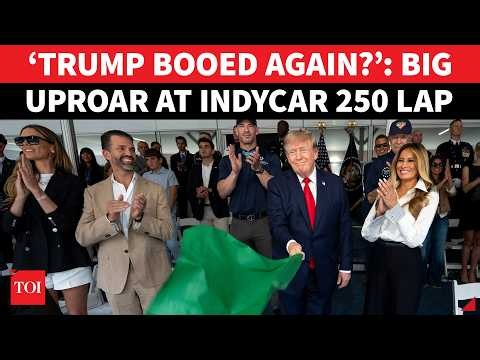 ‘TRUMP BOOED AGAIN!’: IndyCar Freedom 250 Lap Takes Shock Turn After ‘EPSTEIN’ Chants; Melania Grins
