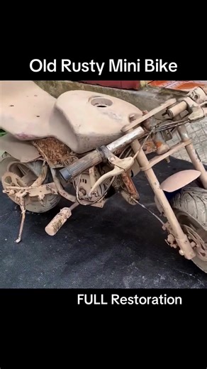 Full Restoration of an Old Rusty Mini Bike