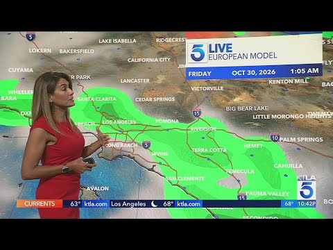 Cooler temps, cloudier skies with rain chances increasing into the SoCal weekend