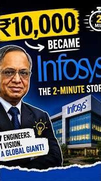 How ₹10,000 Became Infosys | The 2-Minute Story #infosys #businessstory #motivation