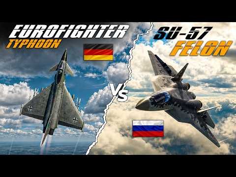 EF-2000 Eurofighter Typhoon Vs Su-57 Felon | Digital Combat Simulator | DCS |