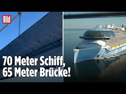„Legend of the Seas“: Brücke kleiner als das Schiff! Kreuzfahrt-Riese muss HIER drunter durch!