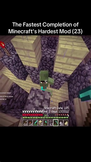 Fastest Completion of Minecraft's Hardest Mod — Hardcore Speedrun