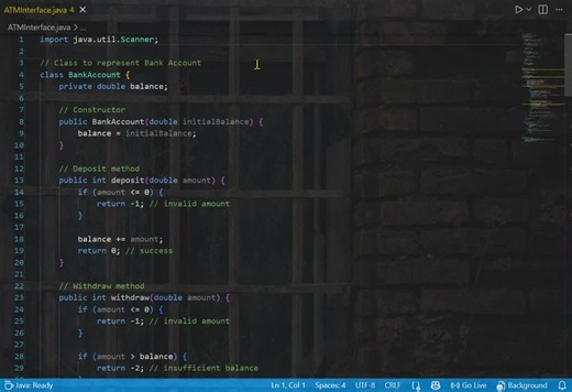 Java Project: ATM Interface Excited to share my third Java project – ATM Interface! 💳 🔹 Project Highlights Developed using Core Java Balance inquiry feature Deposit and withdrawal operations Input… | Kuldeep Singh