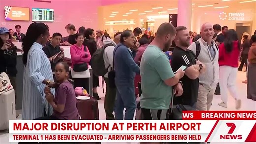 Major disruption as Perth airport locked down