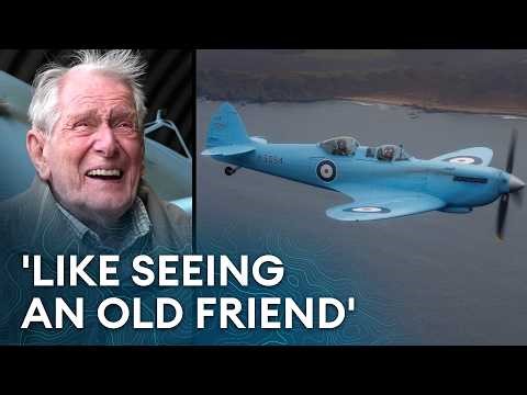 He flew it in WWII aged 19 - now he’s back at 101 to see it again