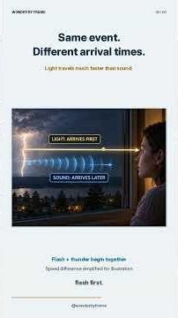 Why Do We See Lightning Before We Hear Thunder? #sciencefacts #thunder #lighting #light #sound