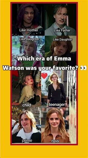 Emma Watson’s Glow-Up Through the Years ❤️✨