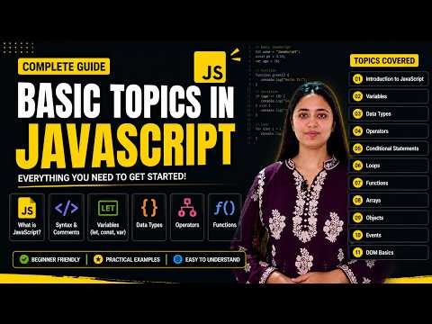 Basic JavaScript Topics for Beginners 🔥 | Complete JavaScript Roadmap | Easy Tutorial