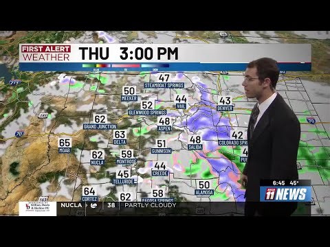 Snow & Rain Causing Travel Hazards Today Until Friday Night For The Mountains, Sunny & Cloudy Ski...