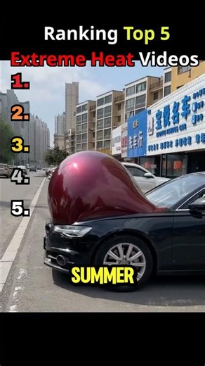 Ranking Top 5 Extreme Heat Moments 🥵 #heatwave #extreme #viral