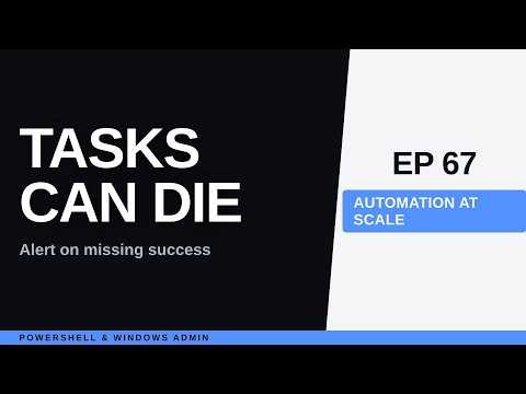 Run PowerShell Script as Scheduled Task: Production Pattern