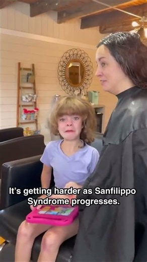 Behind the scenes of a special needs haircut We get ignorant comments occasionally about Sadie’s