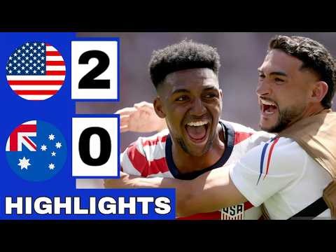 USA vs Australia 2-0 Highlights & All Goals | USA Australia