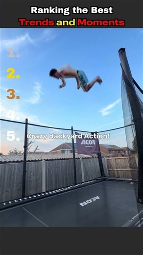 Ranking the Best Trampoline Moments 🤯 #trampoline #stunts #viral #tricks