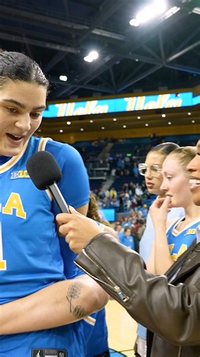 Teammates give Lauren Betts the crown with 18PTS and 12REB👑 #NCAAWBB x UCLA Women's Basketball | March Madness Women's Basketball