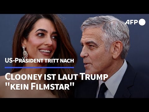 Trump nach Clooneys Einbürgerung in Frankreich: "Ist kein Filmstar" | AFP
