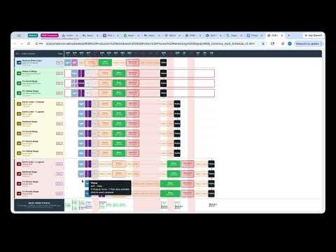 Rob's Interactive Prodcution Schedule Demo