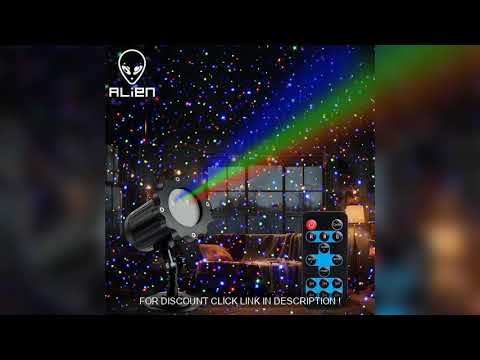 ALIEN Christmas Starry Laser Projector Lights Outdoor RGB Moving Star