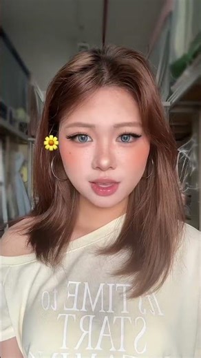 Blue-Eyed Freckled Asian Beach Vacation Makeup Look