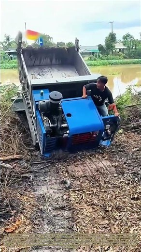 Treads Meet Timber: The Precarious Bridge from River Barge to Bank