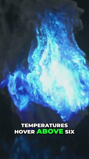 This Volcano Erupts With Blue Fire 😱 #shorts