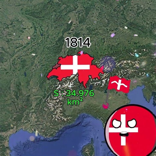 Map then and now p19 #countryballs #map #switzerland #australia #canada