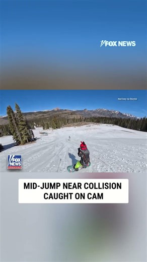 WATCH: Mid-jump near collision caught on cam
