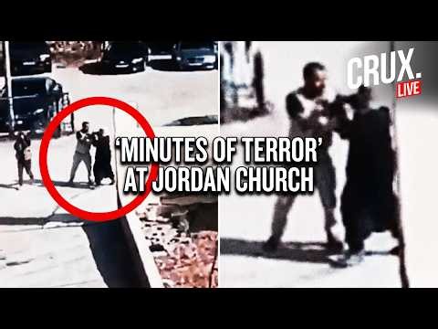 LIVE | CCTV Footage Captures Moments Gunmen Open Fire At Jordan Church During Funeral, Killing Many
