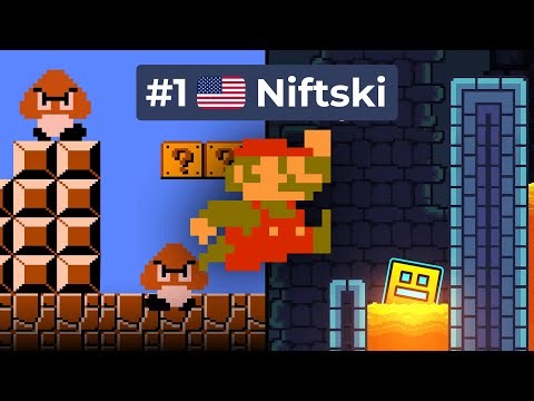 I Challenged The #1 Mario Speedrunner In GEOMETRY DASH! (ft. Niftski)