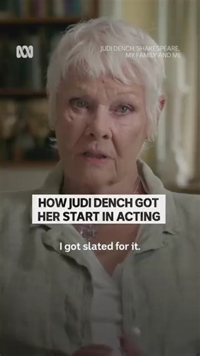 ”It was a dream that actually happened.” 🥰 Judi Dench: Shakespeare, My Family And Me — Stream now on ABC iview. | ABC iview