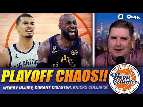 First Round Chaos: Wemby Injury, Playoff LeBron, Durant Disaster, Knicks & Celtics Collapse