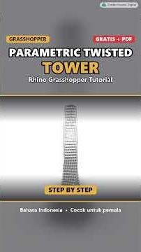 Grasshopper: Parametric Twisted Tower #Shorts