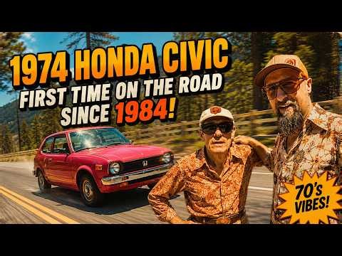 1974 Honda Civic FIRST DRIVE After 40 Years! Will It Survive?! | Junk yard Find Revival Part 3