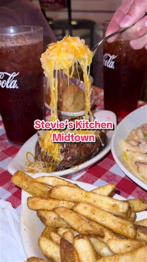 If you haven’t been by @Stevie’s Kitchen🧑‍🍳 in midtown, this is your sign! 🐓 Brunch is also starting soon! The seafood gumbo is my favorite in Mobile and the baked potatoes are always a 10/10. The hamburger steak is a favorite, along with the Mardi Gras Pasta and delicious sandwiches. They have a great menu for lunch and dinner, make sure to try anything with the Crawfish Julie sauce 🦞 I know this is about to also be one of my favorite brunch spots in Mobile! Follow their Facebook page for u