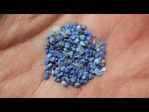 Kiln Firing Lapis Lazuli, Molybdenum and Garnet to 1290ºC