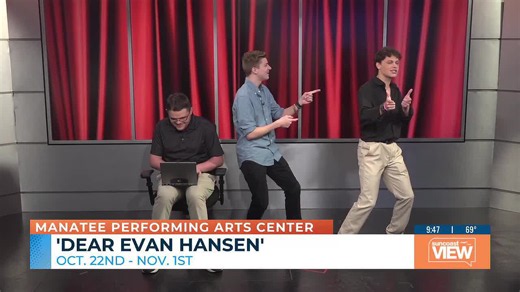Dear Evan Hansen opens this week at Manatee Performing Arts Center