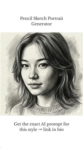Pencil Sketch Portrait Art – Pencil Sketch Portrait Generator | AI Prompt