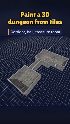 GameMaker 3D level editor: paint a dungeon from tiles #GameMaker #gamedev #GMS2