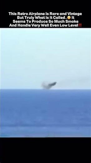 This Retro Vintage Jet Flew So Low and Fast..😮 What Is It Called?