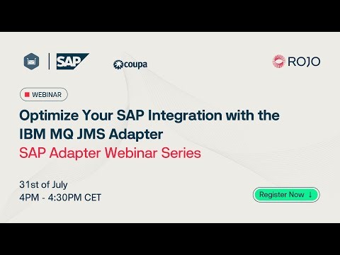 Optimize SAP Integration with IBM MQ JMS Adapter | Webinar & Live Demo
