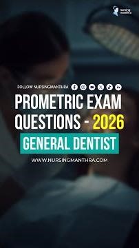 General Dentist Exam Questions 2026 | Prometric MCQs for DHA MOH DOH
