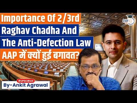 Raghav Chadha and 6 AAP Rajya Sabha MPs join BJP | Ankit Agrawal Study IQ
