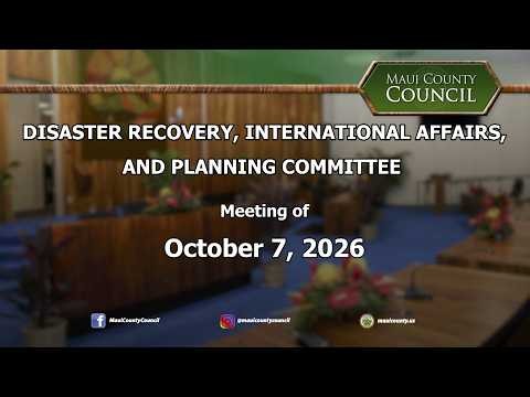 DRIP Committee Meeting of October 7, 2026