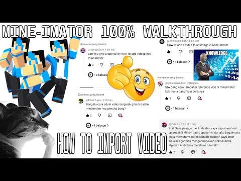 Mine-Imator 100% Walkthrough Part 1 [How To Import Video]
