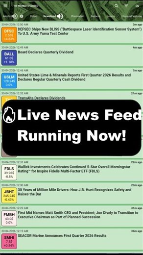 💯💯💯 Powerful real-time alerts with fast live news stock feed. Covers premarket to afterhours.