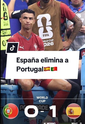 España elimina a Portugal🇪🇸🇵🇹#españa #portugal #FIFAWorldCup #tiktokdeportes #reycantu cristianoronaldo lamineyamal merino diogocosta ferrantorres mundial mundial2026 octavos debate fútbol