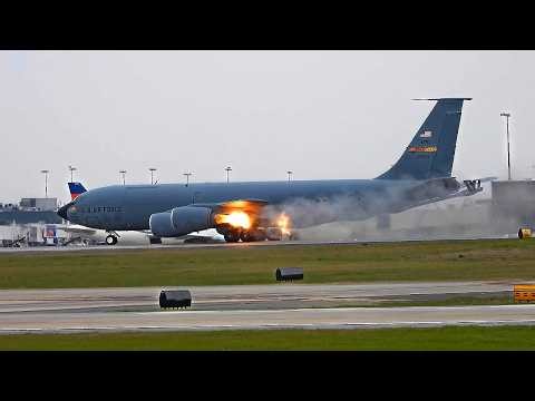 KC-135 Engine Explodes